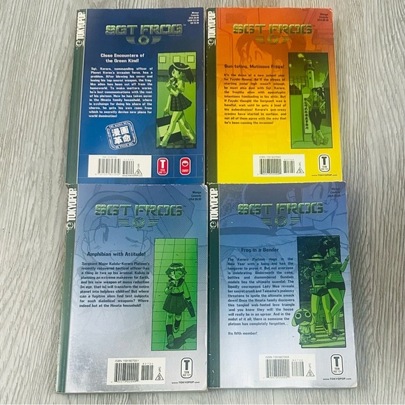 Sgt Frog Vol 1 2 3 4 Manga Lot Tokyopop Mine Yoshizaki Teen Comedy Paperbacks - Picture 3 of 4